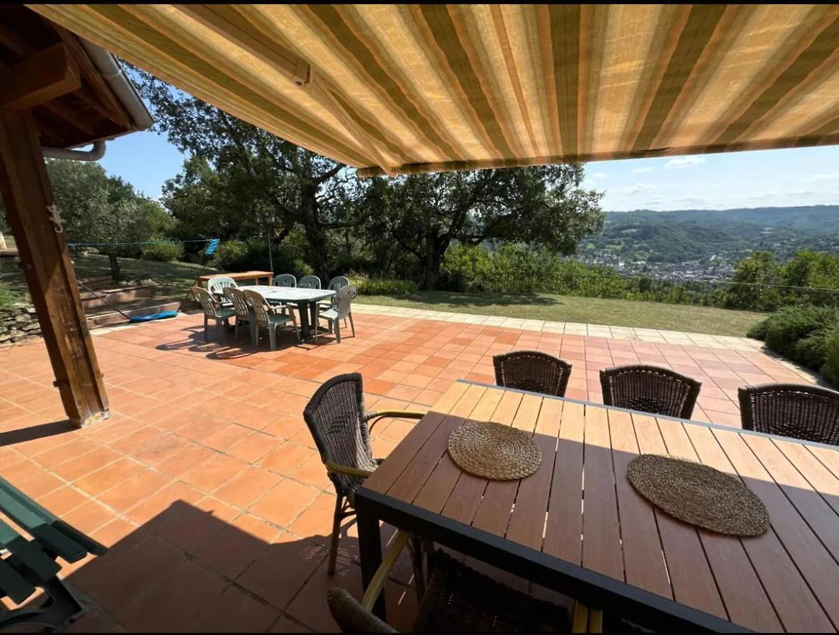 Villa Vue Panoramique, 6 Chambres, Piscine Chauffee Espalion